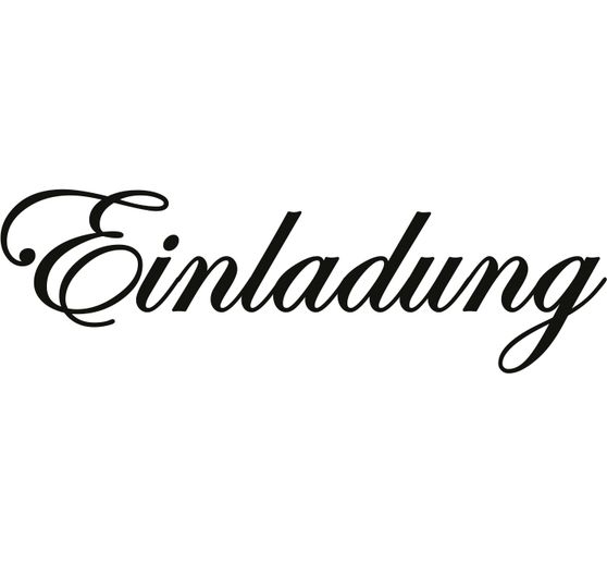 Houten stempel "Einladung"