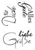 Clear Stamp set "Liebe Grüße"