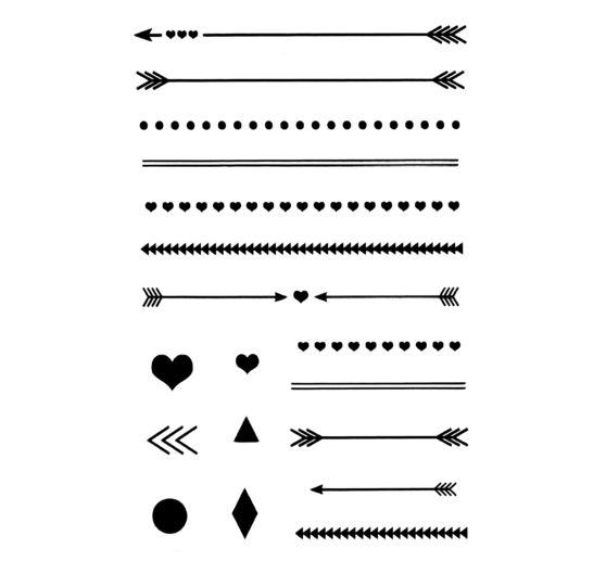 Clear Stamps "Arrows & Lines"
