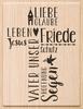 Wooden stamp "Our Father"