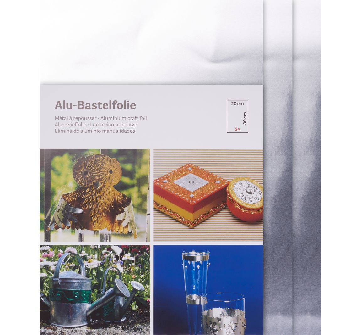 Aluminium knutselfolie - Zilver/Zilver