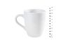 VBS Coffee mug "Bellied", 12 pieces, approx. Ø 8.5 x 9.5 cm, white, ceramic