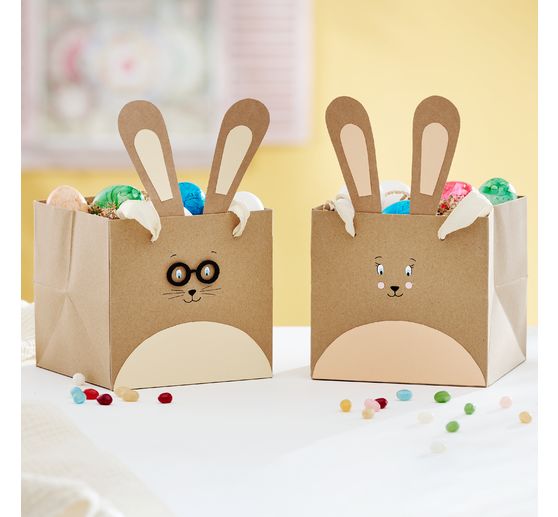 VBS Kraft paper bag square, 2 pieces