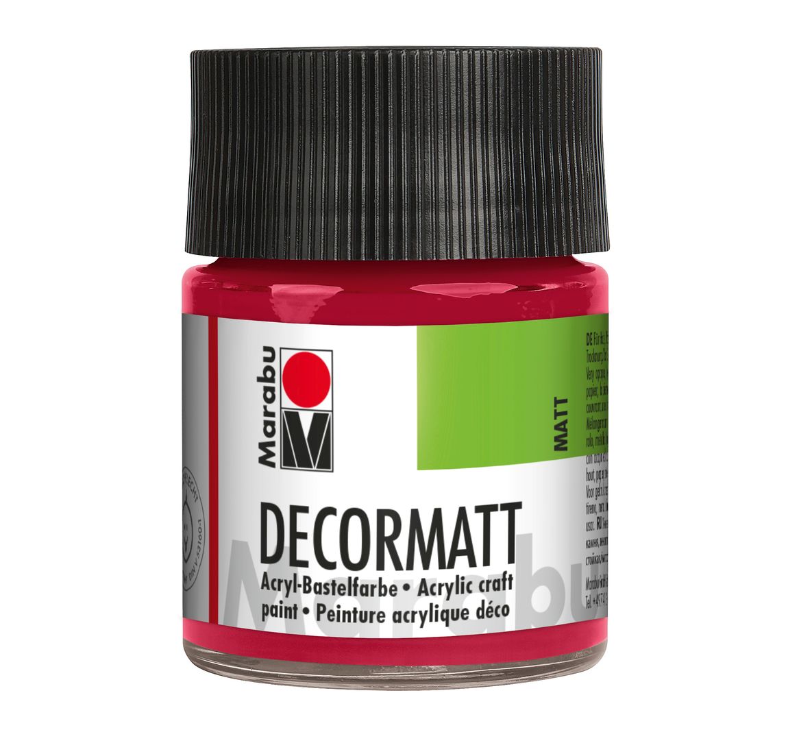 Marabou Decormatt, 50ml - Karmijnrood