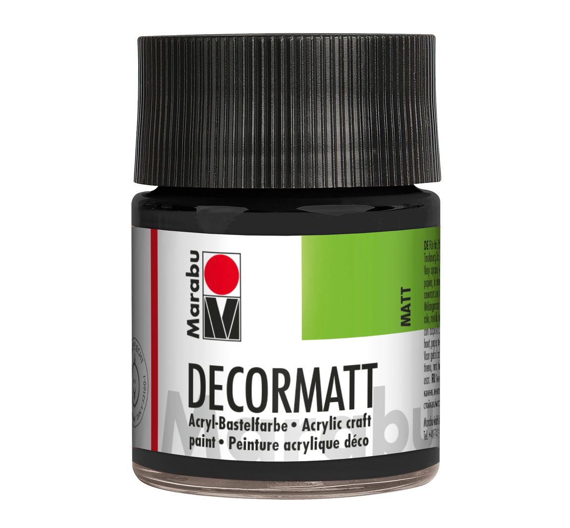 Marabou Decormatt, 50ml - Zwart