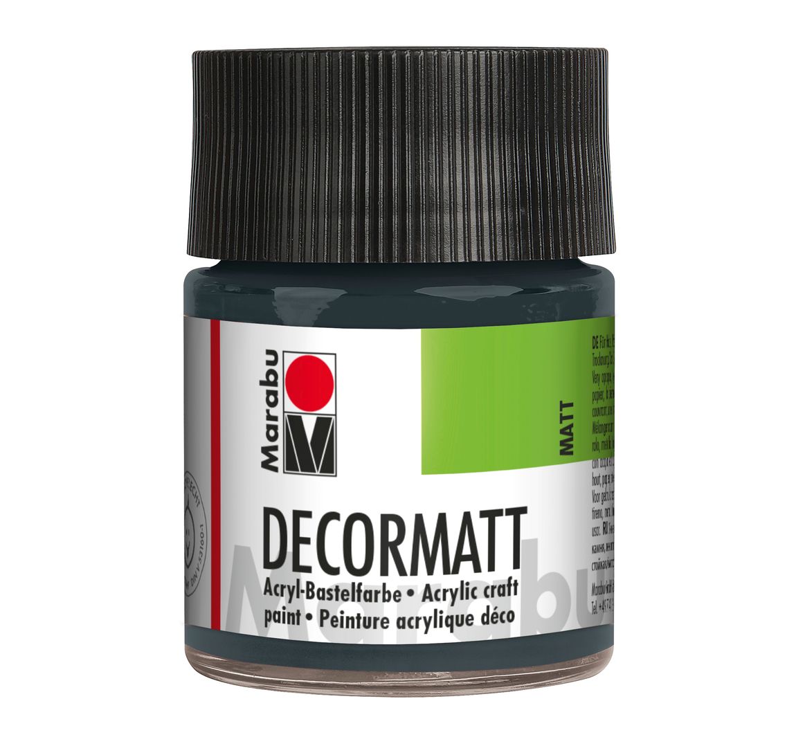 Marabou Decormatt, 50ml - Donkergrijs