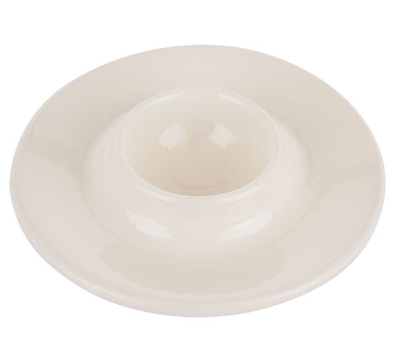 Eierdopje "Plat", porselein, 12 stuks