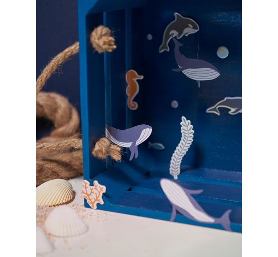 VBS Houten kist met latten, set van 2