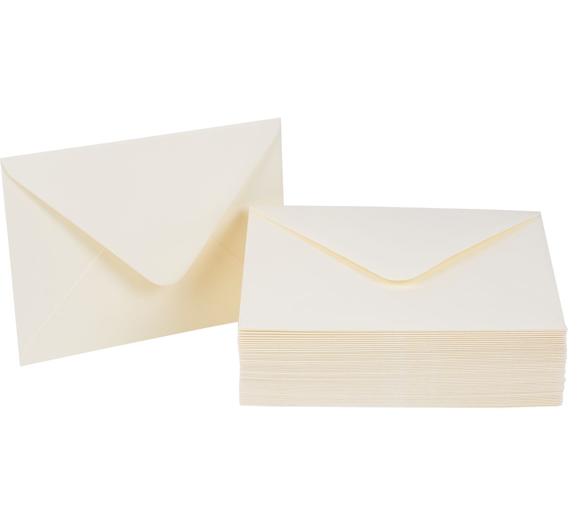 Enveloppen, 50 stuks - Créme