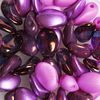 Glass beads-Mix "Lili Petal Deluxes" Purple