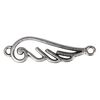 Charms connector "Open Engelenvleugels" Zilver
