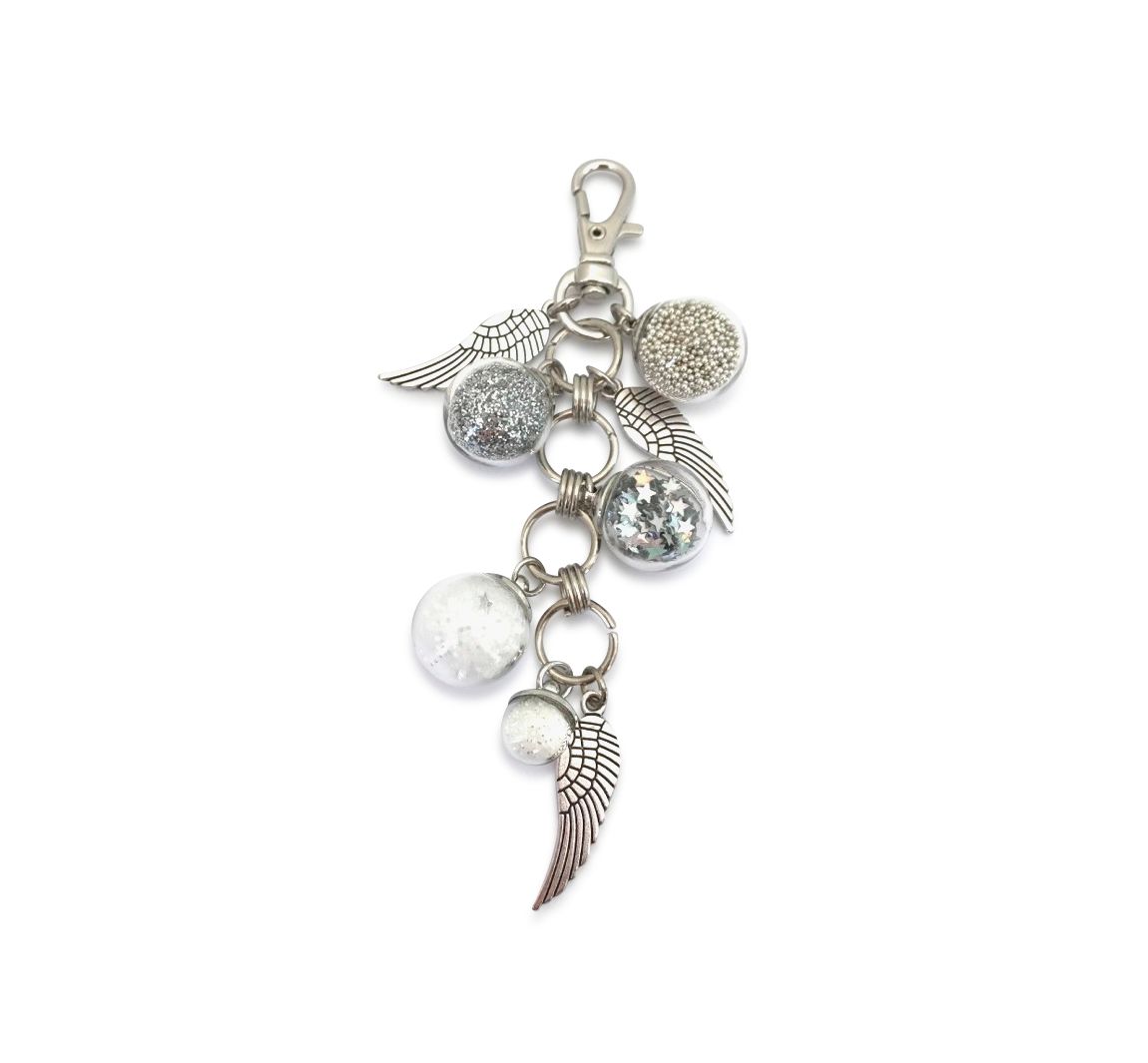 Sleutelhanger set "Lucky Charms" - Zilver