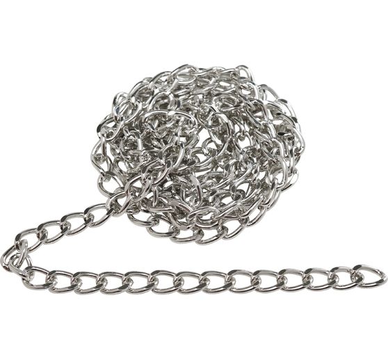Link chain, 1 m, aluminium, approx. W 6 x H 9 mm