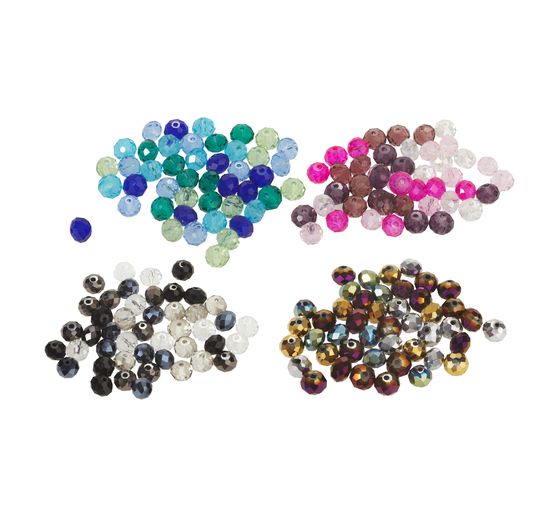 Glas gesneden kralen, 8 mm, 45 stuks