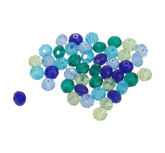 Glas gesneden kralen, 8 mm, 45 stuks