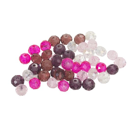 Glas gesneden kralen, 8 mm, 45 stuks