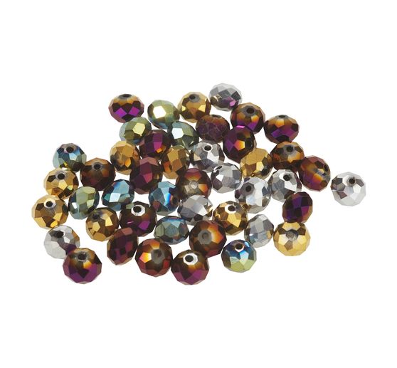 Glas gesneden kralen, 8 mm, 45 stuks