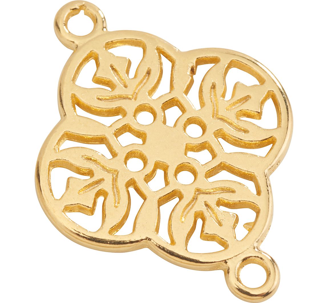 Charms connector "Ornament" - Goud