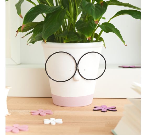 Terracotta-Rozenpotten, 3 stuks