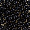 Crystal Renaissance glass wax bead, 4mm, 75 pieces Black