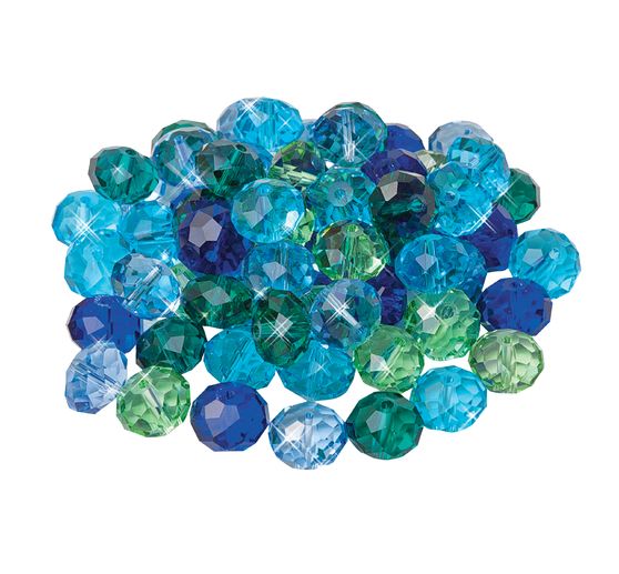 Glas geslepen kralen, 12 mm