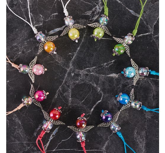 Ornament-Bead caps "Flower 1", 6 pieces