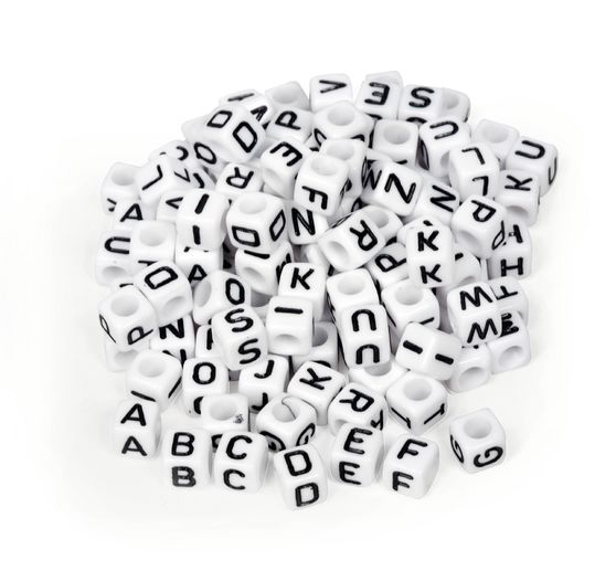Letter beads "Black"