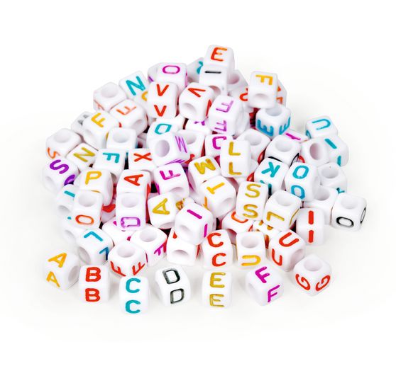 Letter beads "Colorful"