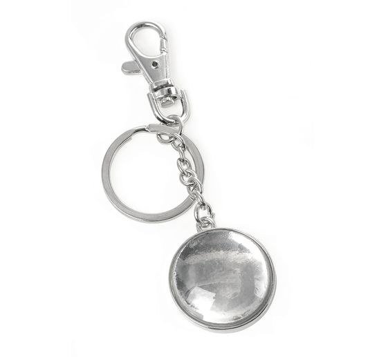 Cabochon key ring with Carabiner "Round"
