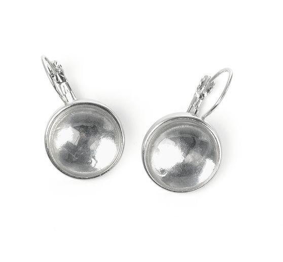 Cabochon earrings with hook