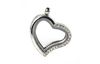 Medallion-Decoration pendant "Heart with rhinestones"