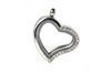 Medaillon-Decoratieve hanger "Hart met strass steentjes"