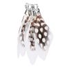 Veer-Decoratieve hanger met punten Wit