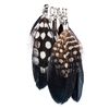 Veer-Decoratieve hanger met punten Zwart