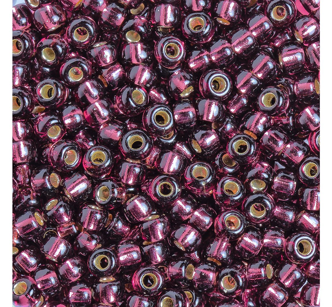 Miyuki Rocailles - silverlined Amethyst