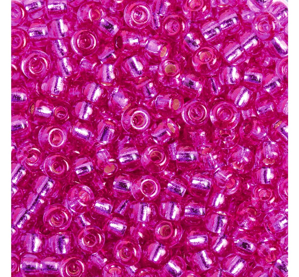 Miyuki Rocailles - silverlined fuchsia