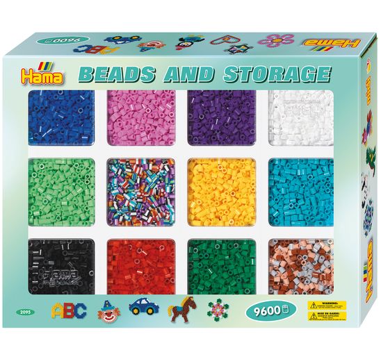 Hama-Sorteerbox met ca. 9.600 parels