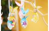 Acrylic eggs, 6 cm, pack of 6
