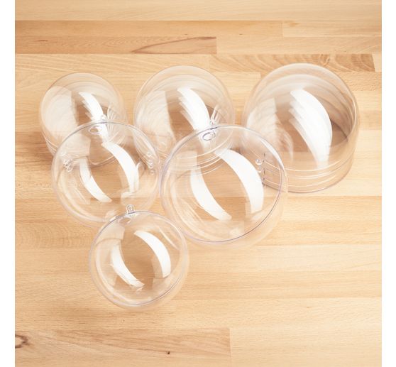 VBS Acrylic ball with hole "Assorted", set of 9