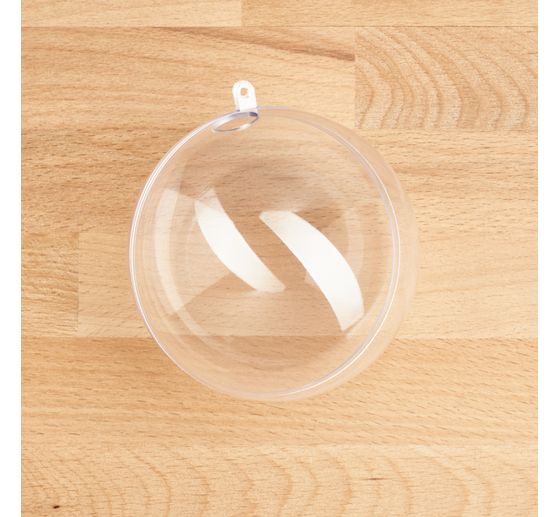 Acrylic ball with hole, &Oslash; 10 cm