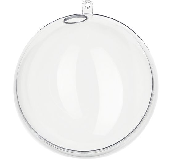Acrylic ball with hole, &Oslash; 10 cm