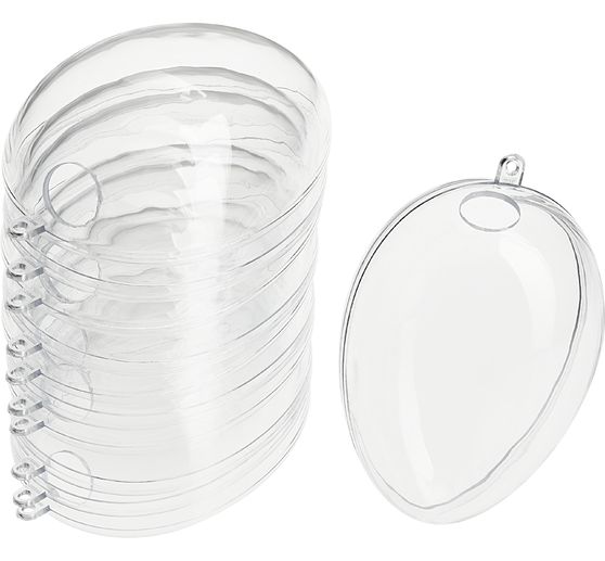 VBS Acryl ei met gat, 6 stuks