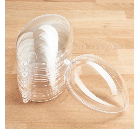 VBS Acryl ei met gat, 6 stuks