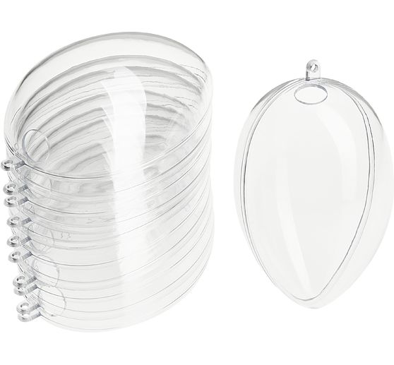 VBS Acryl ei met gat, 6 stuks