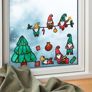 Window Color Vorlage Wichtel X-Mas