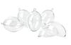 Acrylic eggs, 6 cm, pack of 6