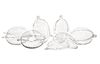 Acrylic eggs, 8 cm, pack of 6