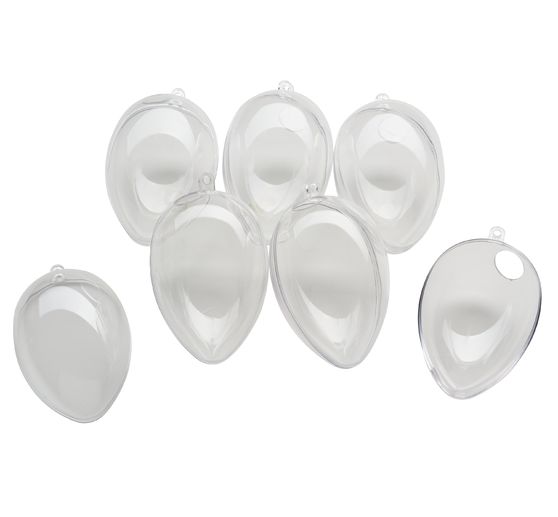 VBS Acrylic egg with hole, 6 pcs.