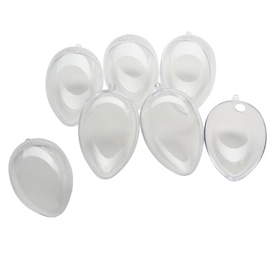 VBS Acryl ei met gat, 6 stuks