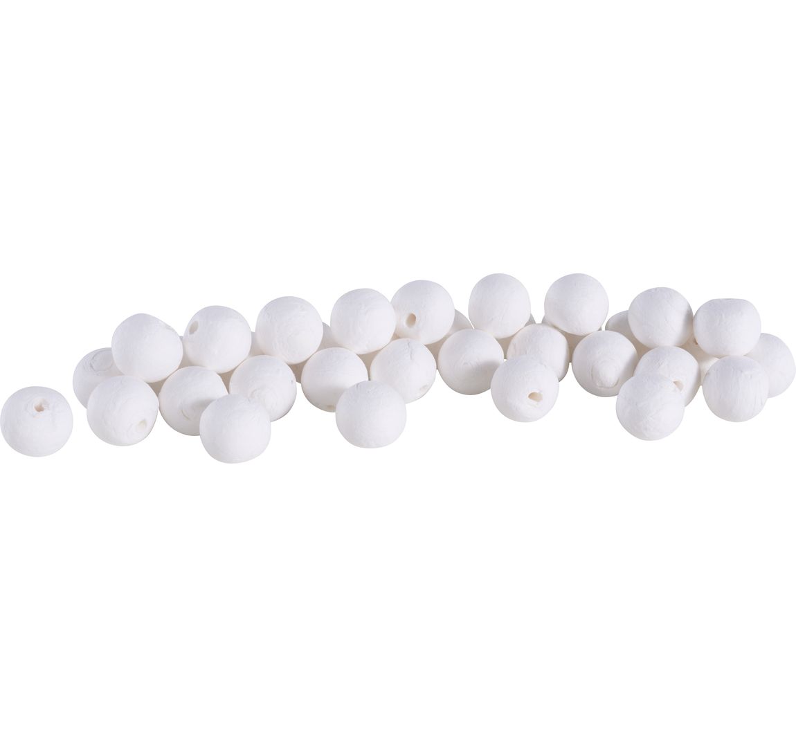 Katoenen bolletjes, Ø 20 mm, 35 stuks